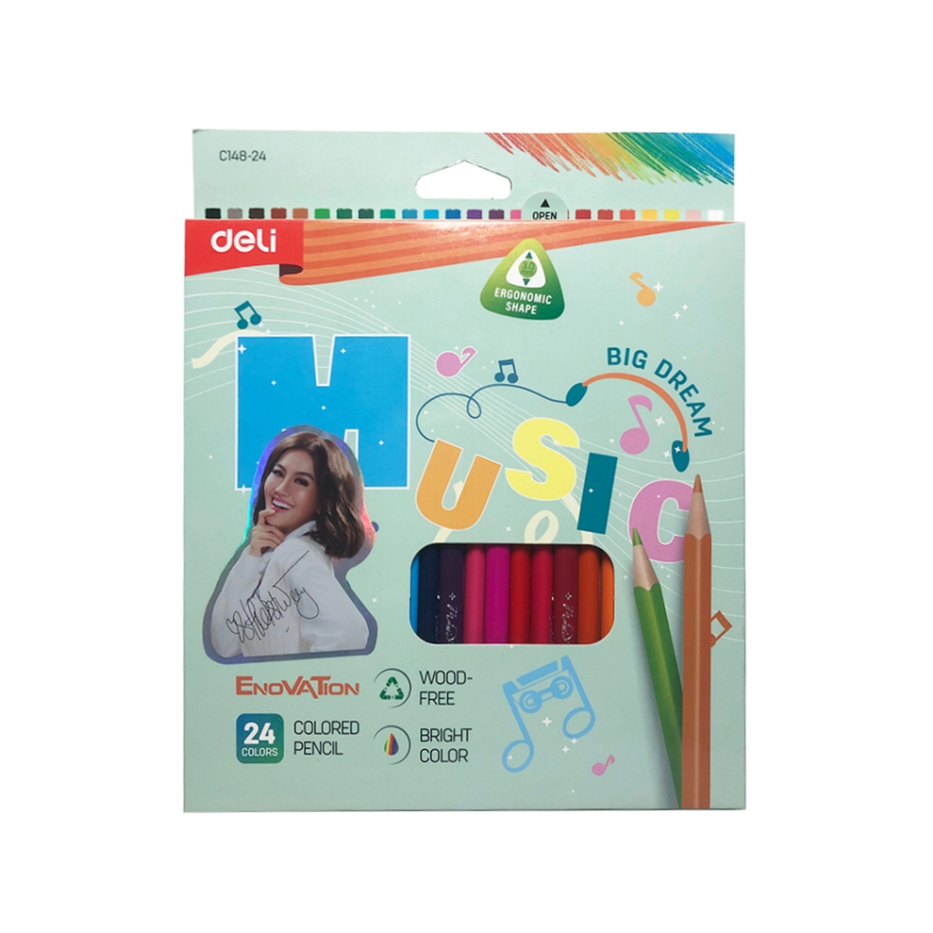 

Pensil Warna C 148-24 DELI / Colour Pencils / Pensil untuk Mewarnai