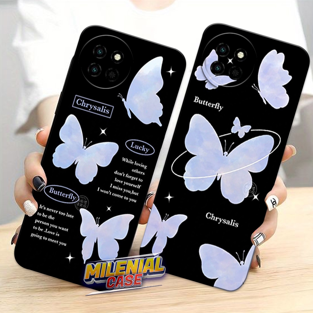 Case Procamera  ITEL S23 4G BUTTERFLY (MJA01) Silicone TPU Case Kesing Casing Sofcase Fashion  case 