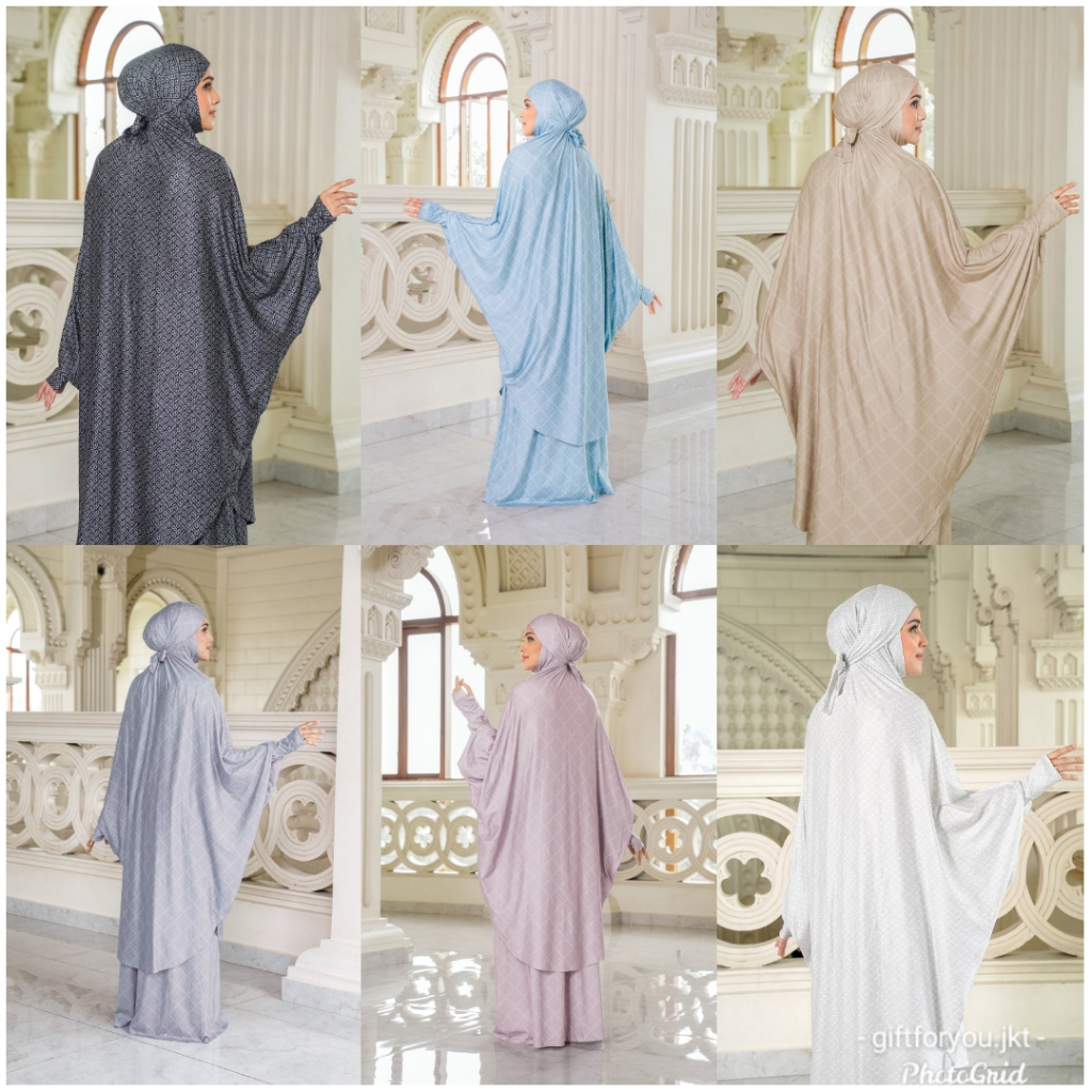 Buttonscarves Lacorde Prayer Robe Mukena Fashion Muslim Ibadah Perlengkapan Sholat Perempuan Wanita 