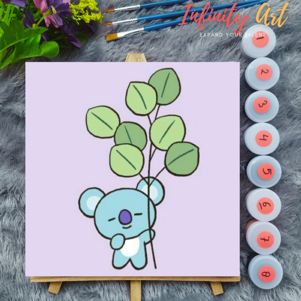 

Paint by Number [ BTS ] Paint By Number BTS Anime 20x20 cm Paint by Number Kit DIY canvas painting Kit mewarnai lukisan with wooden frame numbers kanvas painting kit with frame oil painting paint by number customs buku