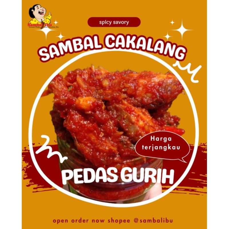 

SAMBAL CAKALANG// GURIH// SAMBAL 150Ml//SAMBAL KEMASAN
