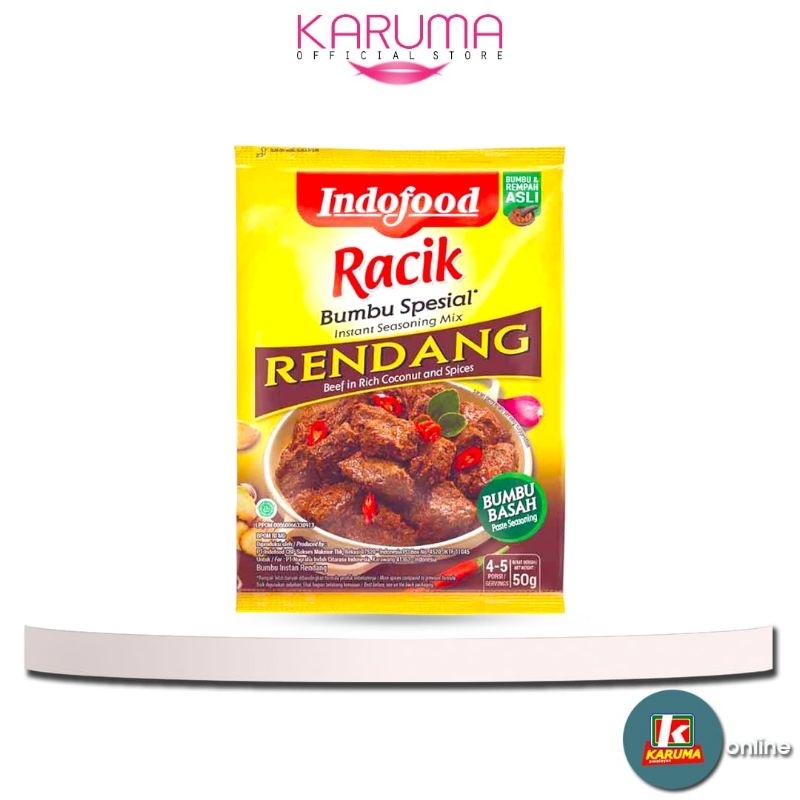 

INDOFOOD RACIK BUMBU INSTANT RENDANG | BUMBU RENDANG INSTAN 50 GR