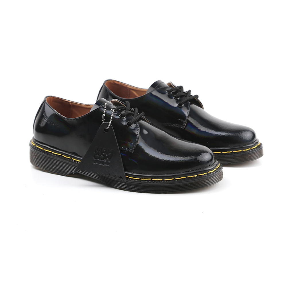 MANCOW Low Boots Hitam Cygnus Sepatu Formal Pria Wanita Original Microfiber Leather