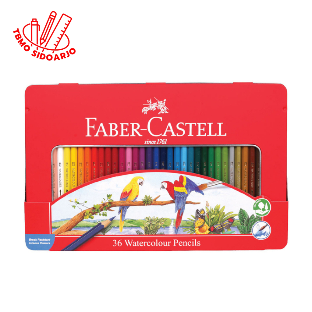 

TBMO Faber Castell Watercolour Pencils Tin Case 36 Warna 115937