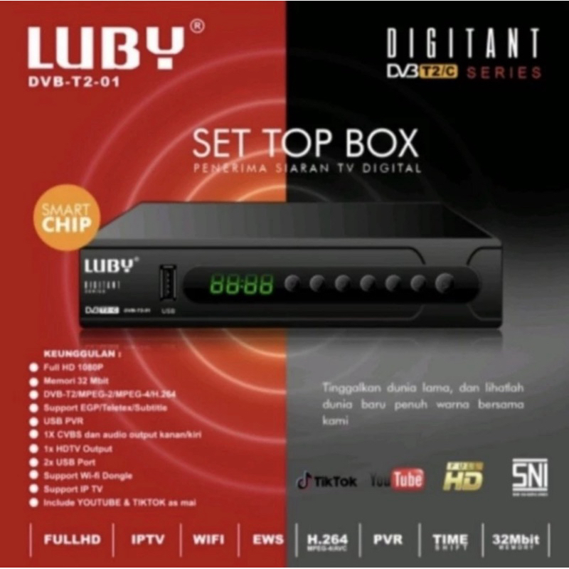 Set top box luby DVB T2-01 STB digital luby - STB luby 01