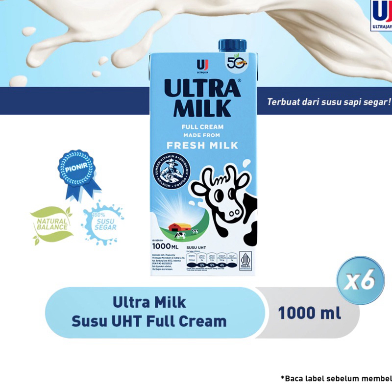 

HD Management Susu Ultra 1L 1000ml isi 6 pcs Plain (Putih)