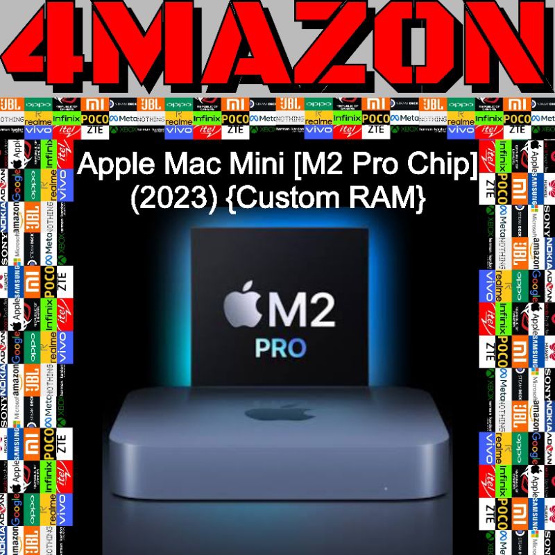 {INTER™} Apple Mac Mini [M2 Pro Chip] (2023) {Custom RAM} (16/256 GB), (16/512 GB) & (16/1 TB)