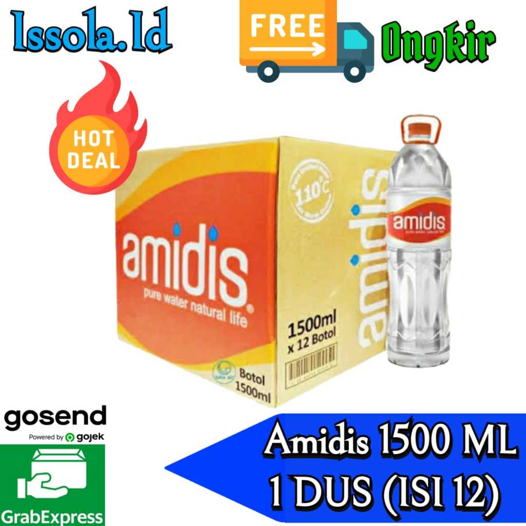 

AMIDIS AIR MINERAL KEMASAN 1500 ML X 12 PCS