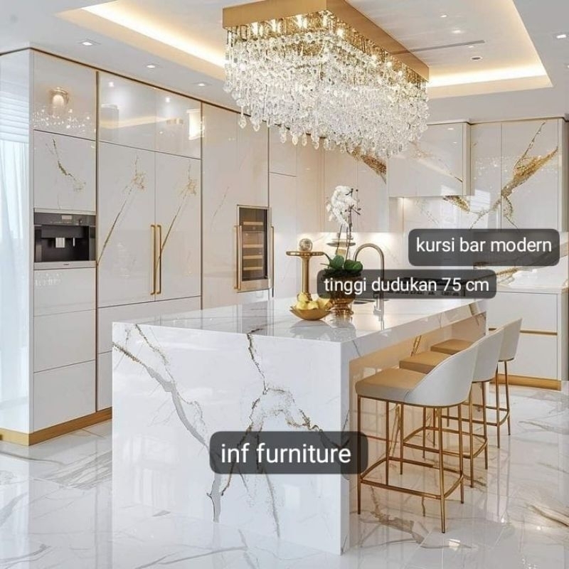 kursi bar modern kursi bar minimalis gold