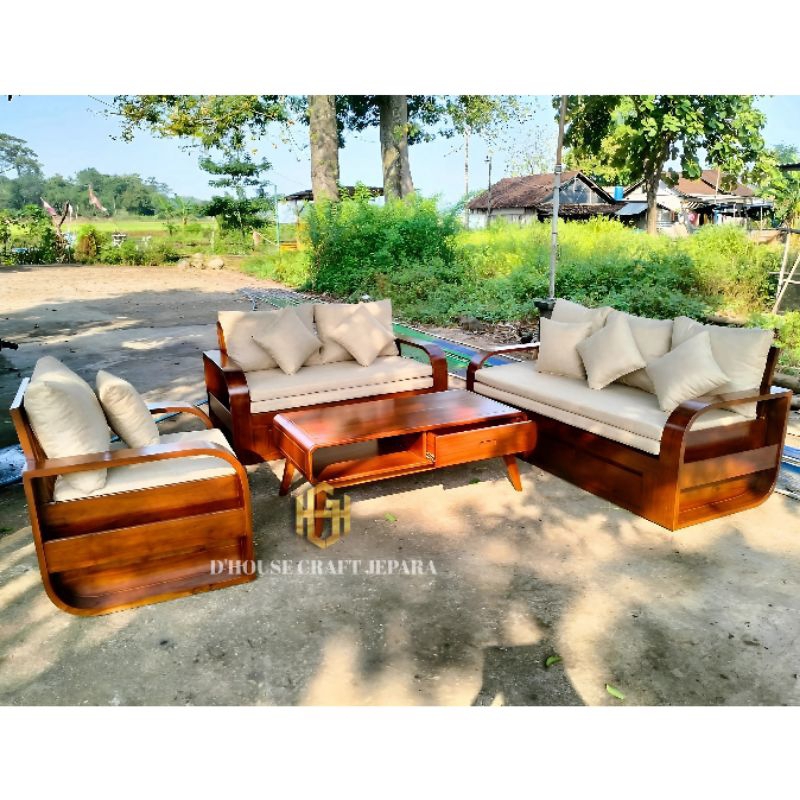 Kursi Sofa Tamu Kursi Sofa Model Terbaru Kursi Sofa Kekinian Kursi Minimalis Kayu Jati Tua