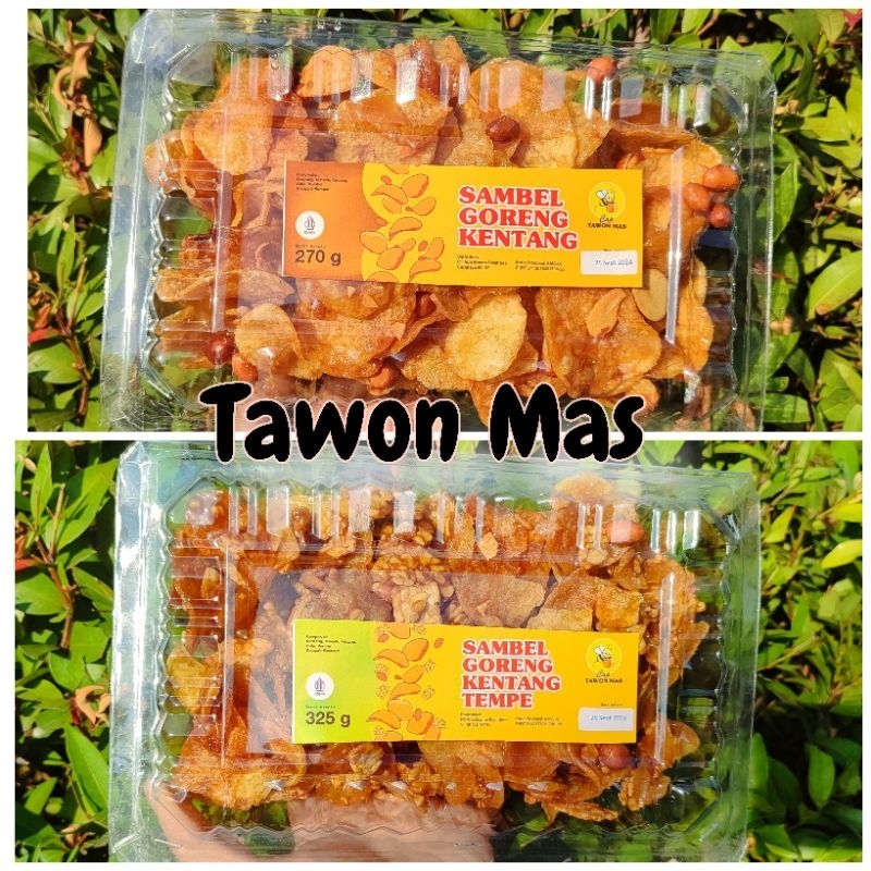 

stok baru Sambel goreng kentang kering kentang Tawon mas ED 25 April 2025 dan sambal goreng kentang tempe tawon mas tidak pedas dan sambal goreng kentang pedas kentang kacang teri