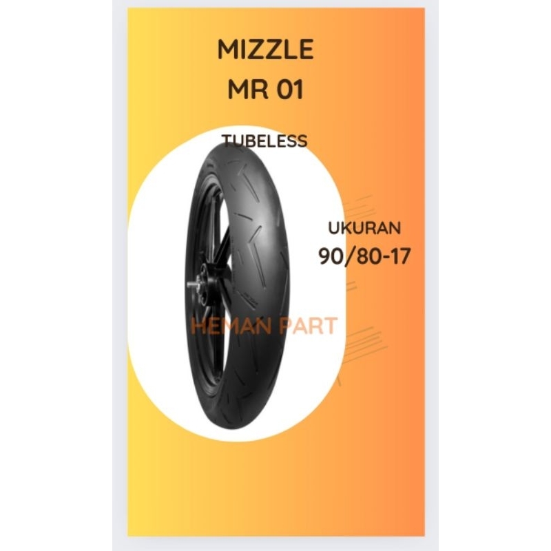 BAN MIZZLE MR 01 TUBELESS RING 17 80/90