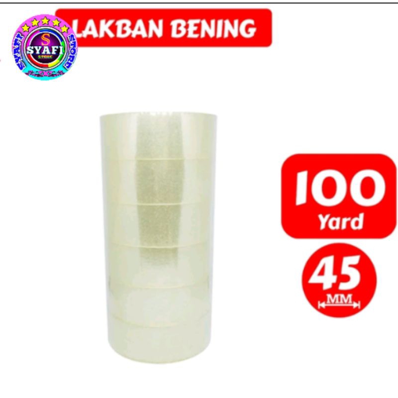 

Lakban 45 mm x 100 Yard Termurah Bening Super Lengket