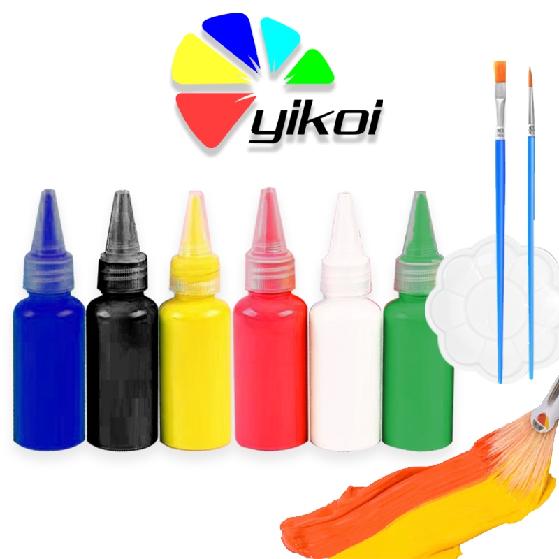 

cat Akrilik 50Ml 6 Warna Set Perlengkapan Lukisan Pigmen Pewarna