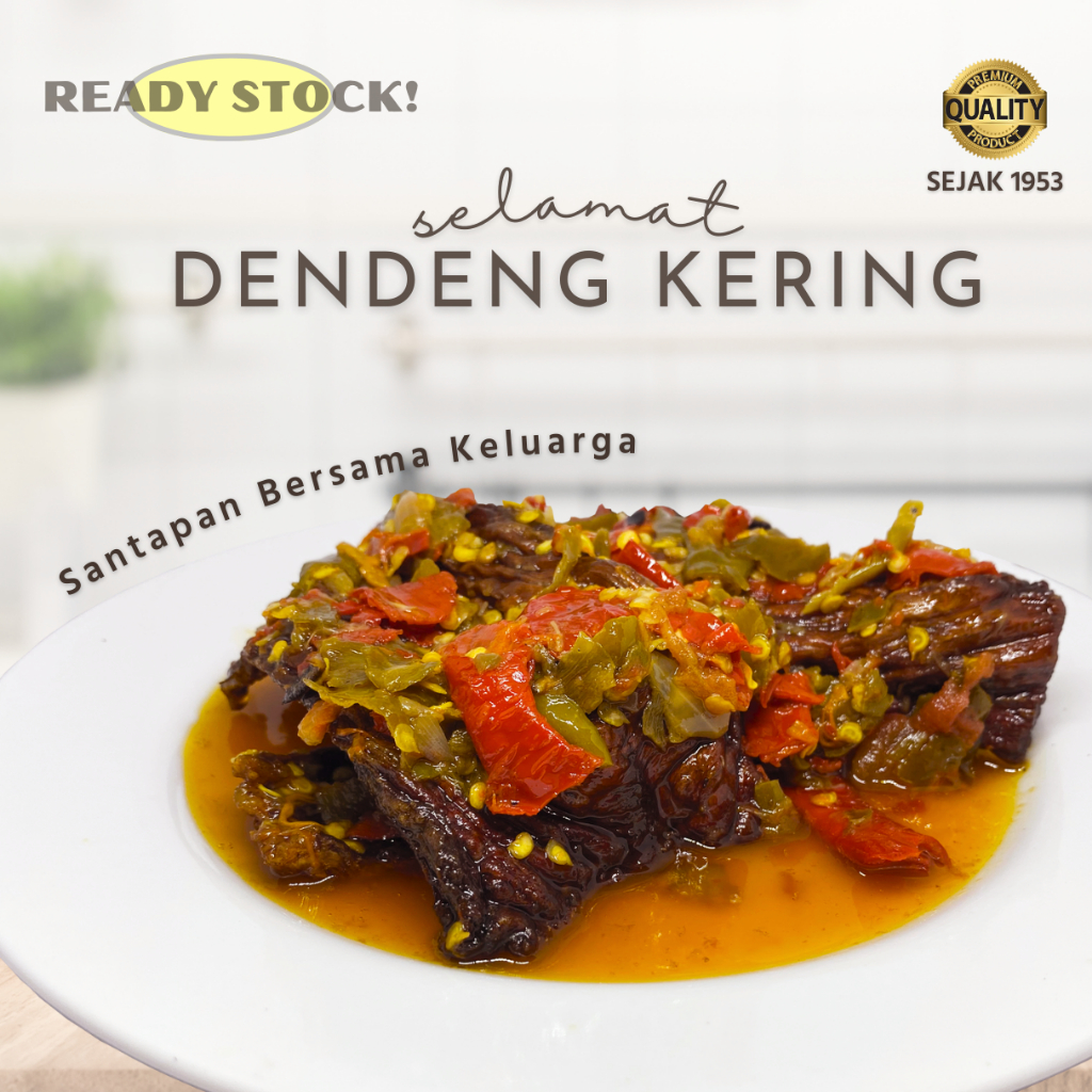

Dendeng Lambok Balado Kering Pedas SELAMAT Makanan Lauk Instan Siap Saji Padang Non Frozen