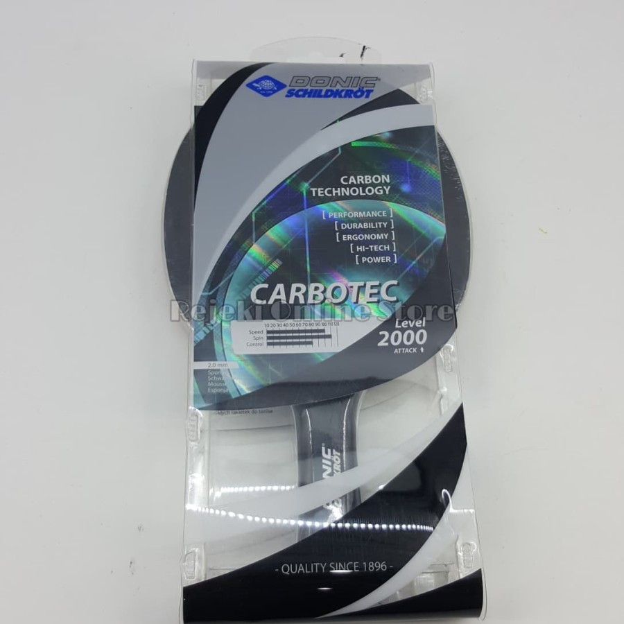 BET PIMPONG DONIC CARBOTEC LEVEL 2000 ORIGINAL