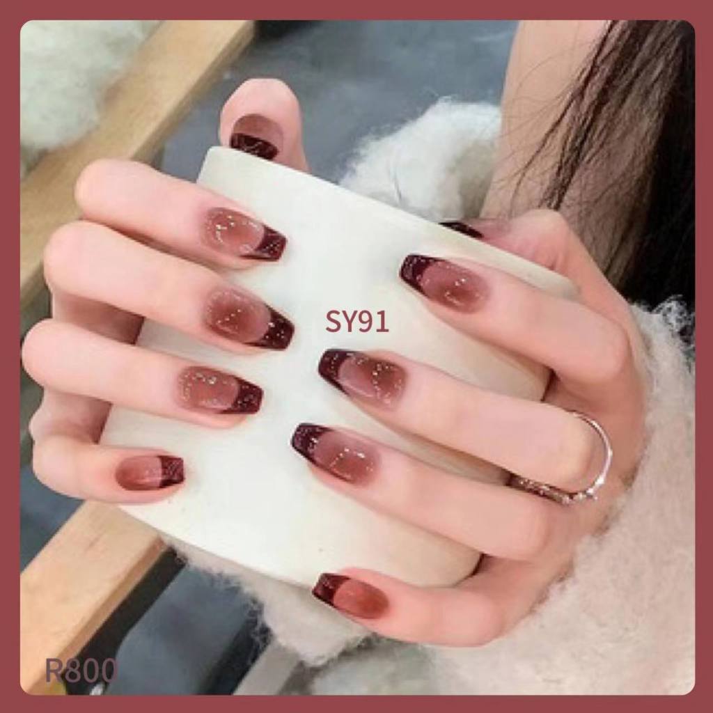 SY 24pcs kuku palsu extension kuku palsu grosir kuku nail alat perawatan kuku perawatan kecantikan k