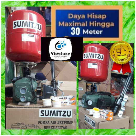 PROMO garansi pompa air Sumitzu DP 255 A jet pump sumur dalam 30 meter 250 watt otomatis automatic +