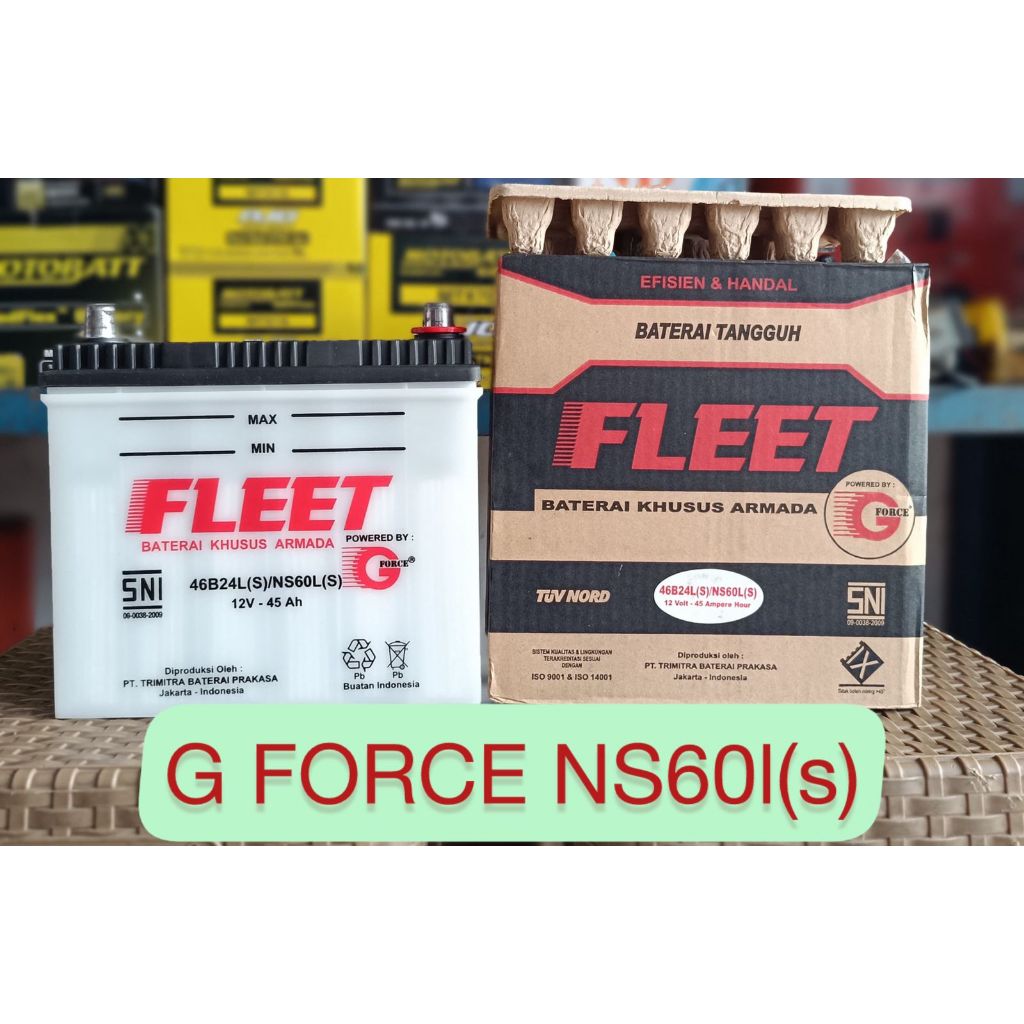 Aki mobil toyota kijang innova G force ns60ls aki basah