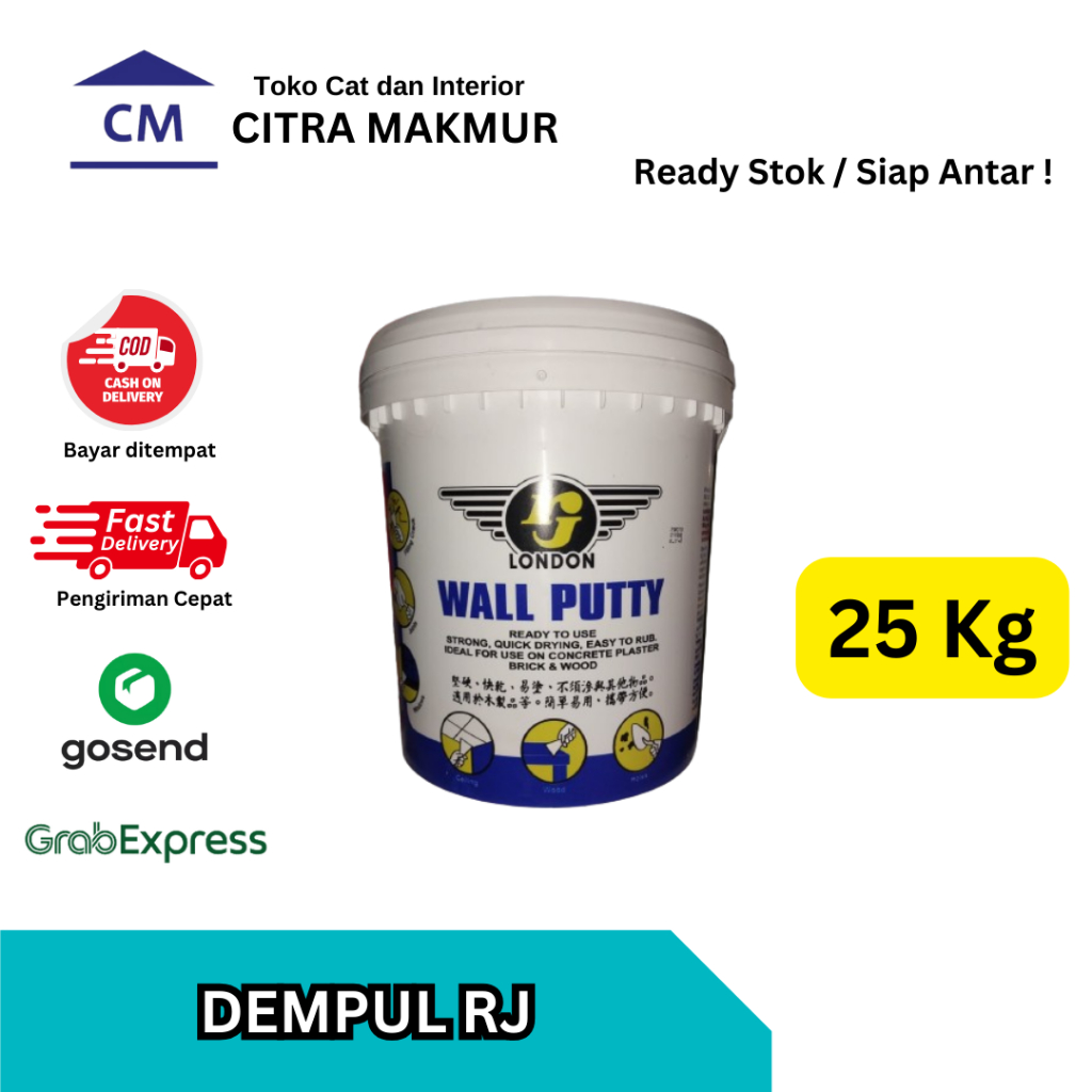 Dempul RJ / Wall Putty RJ / Plamir RJ - 25 Kg