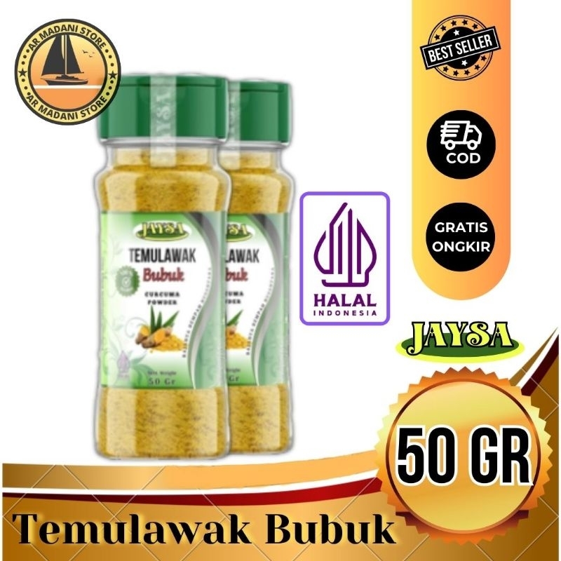 

JAYSA Temulawak Bubuk 50 gr / Temulawak Bubuk Murni / Temulawak Serbuk / Temulawak Grade A / Temulawak Premium / Temulawak Bubuk / Temulawak Food Grade / Curcuma Powder