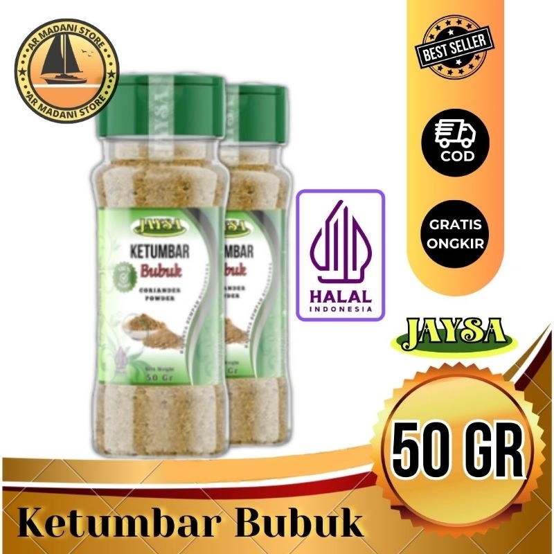

Jaysa Ketumbar Bubuk 50 gr / Bumbu Dapur / Corriander Powder / Ketumbar Bubuk Asli / Ketumbar Bubuk 100% / Ketumbar Asli / Ketumbar Grade A / Ketumbar Bubuk Murni / Ketumbar Kualitas Import / Ground Coriander / Corriander Powder Premium