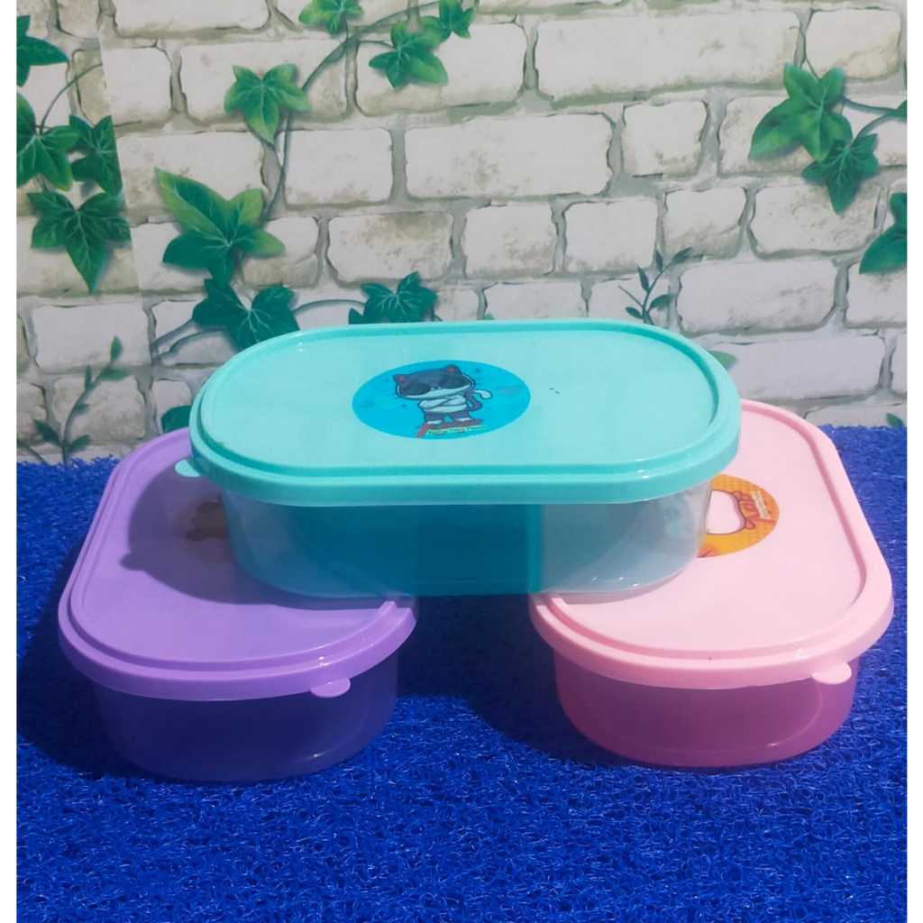 KOTAK MAKAN TEPAK MAKAN OVAL APP YS SEKAT MAKAN /  NASI / BEKAL / PIKNIK TEPAK WARNA