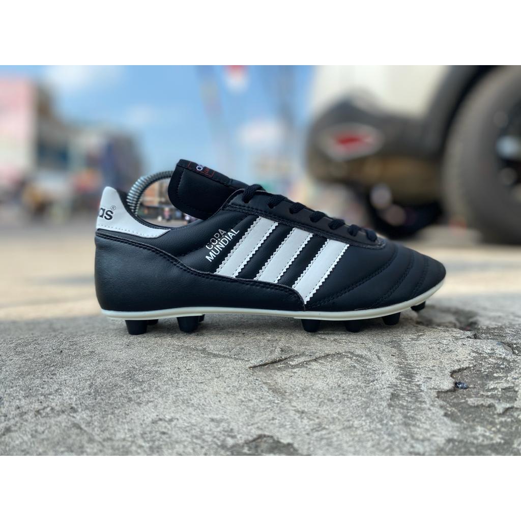 Sepatu Bola Adidas Copa Mundial FG - Black White