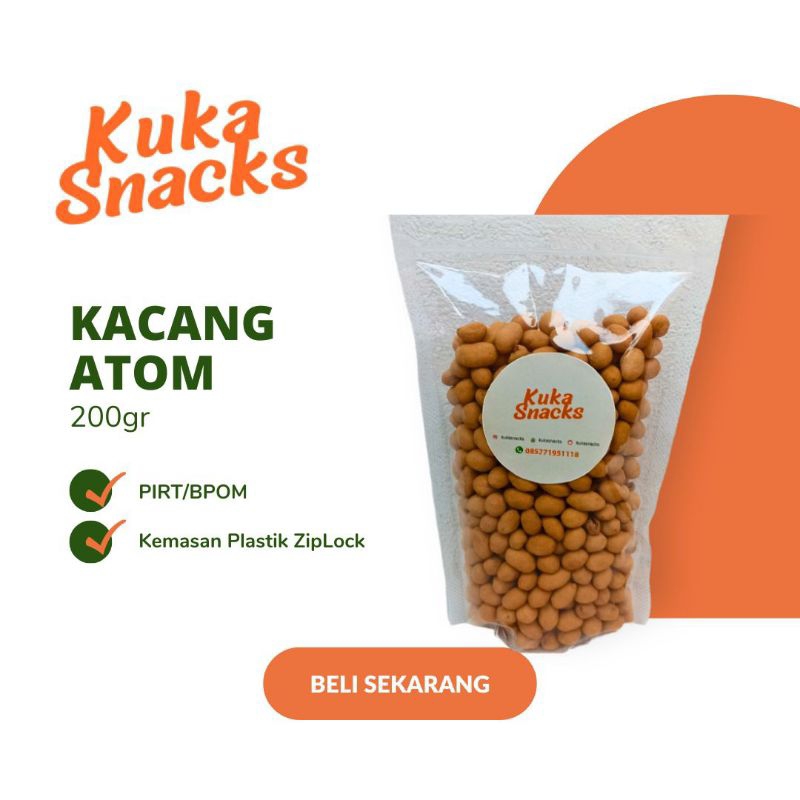

Kacang Atom Kuka Snacks / Kacang Oven / Kacang Telur
