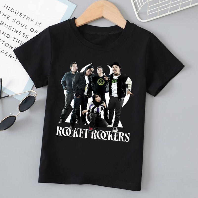 Kaos Band Rocket Rockers Tshirt 100% Cotton Black | Shortsleeve & Longsleeve | Tangan Pendek & Tanga