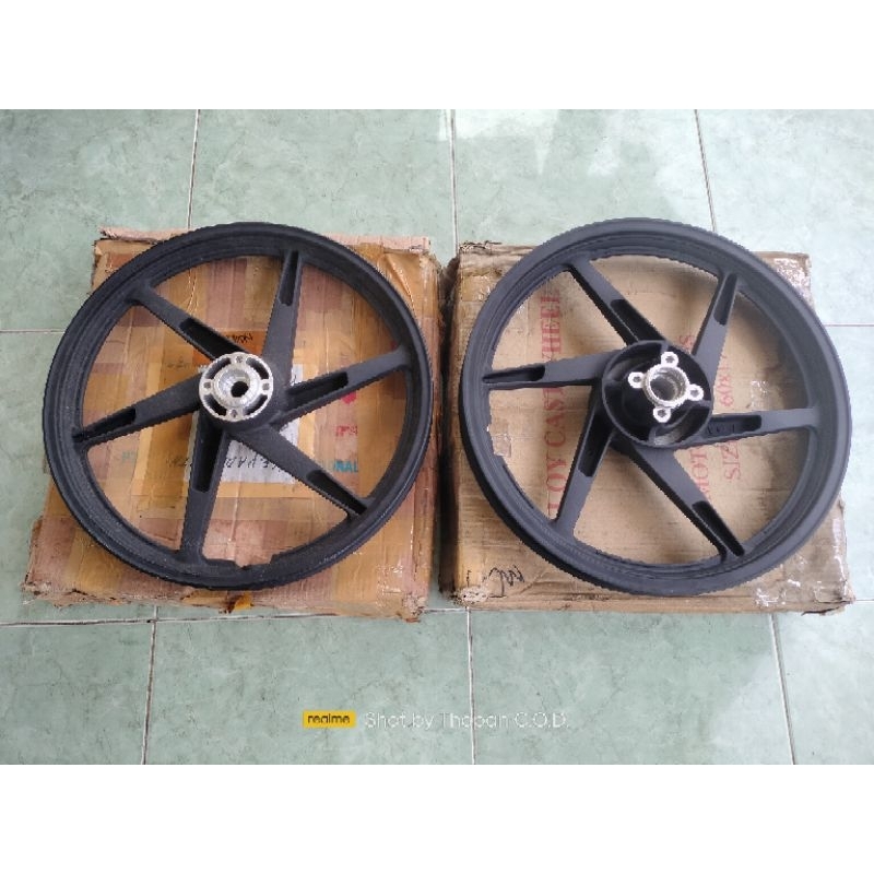 VELG SATRIA 2TAK HIU LUMBA NEW ORIGINAL SGP NOS