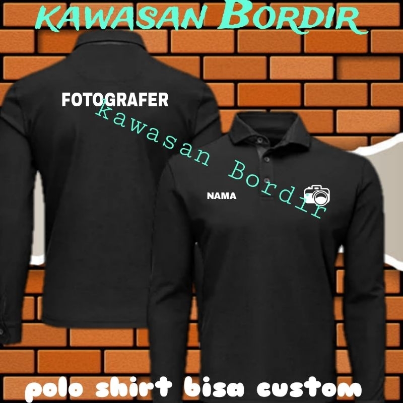 Terbaru polo shirt fotografer kaos fotografer baju fotografer seragam fotografer baju FG kaos FG ser