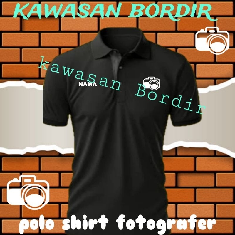 Terbaru polo shirt fotografer kaos fotografer baju fotografer seragam fotografer baju FG kaos FG ser