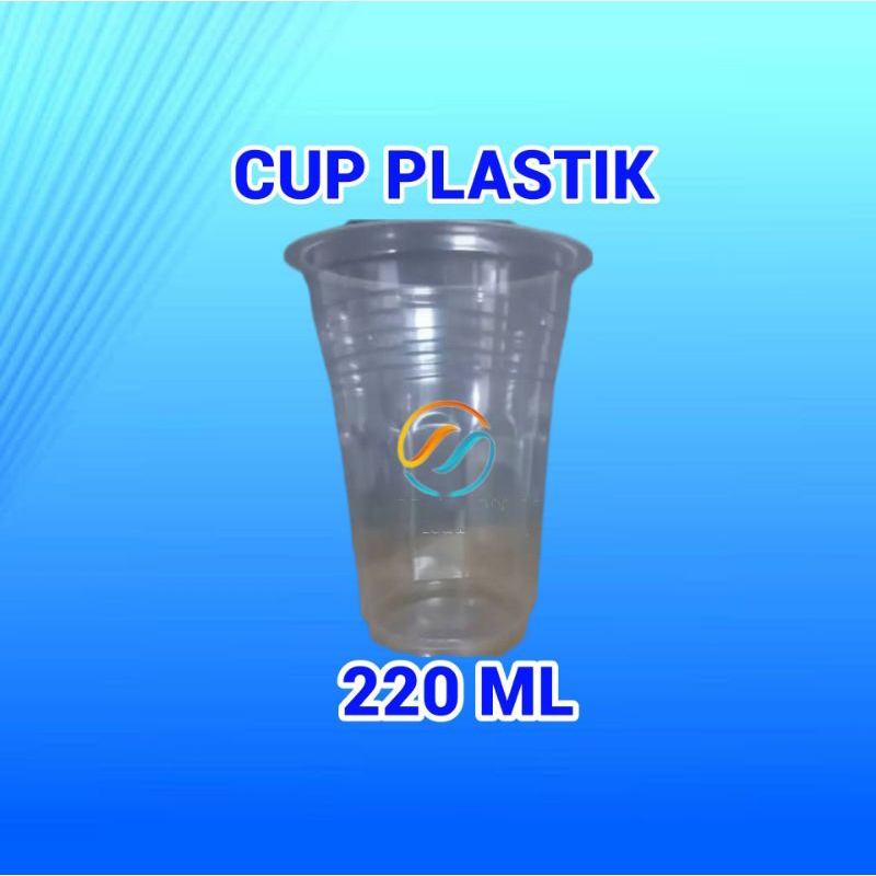 

CUP GELAS PLASTIK 220 ML CUP KOPI 50 PCS