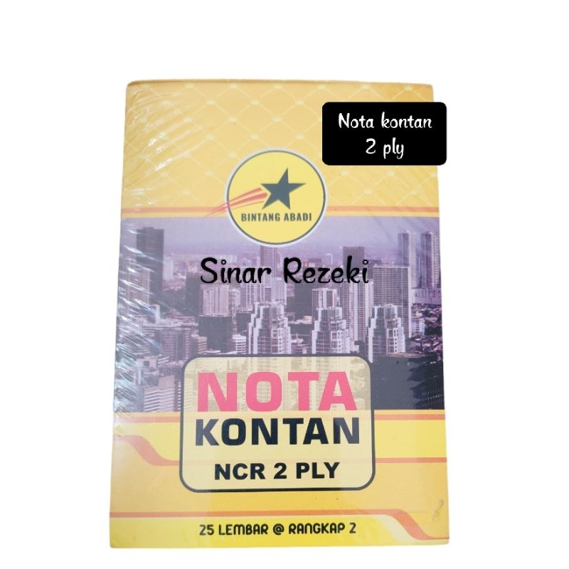 

10 buah!!Nota kontan 2 ply rangkap 2 bintang abadi/nota kontan rangkap dua