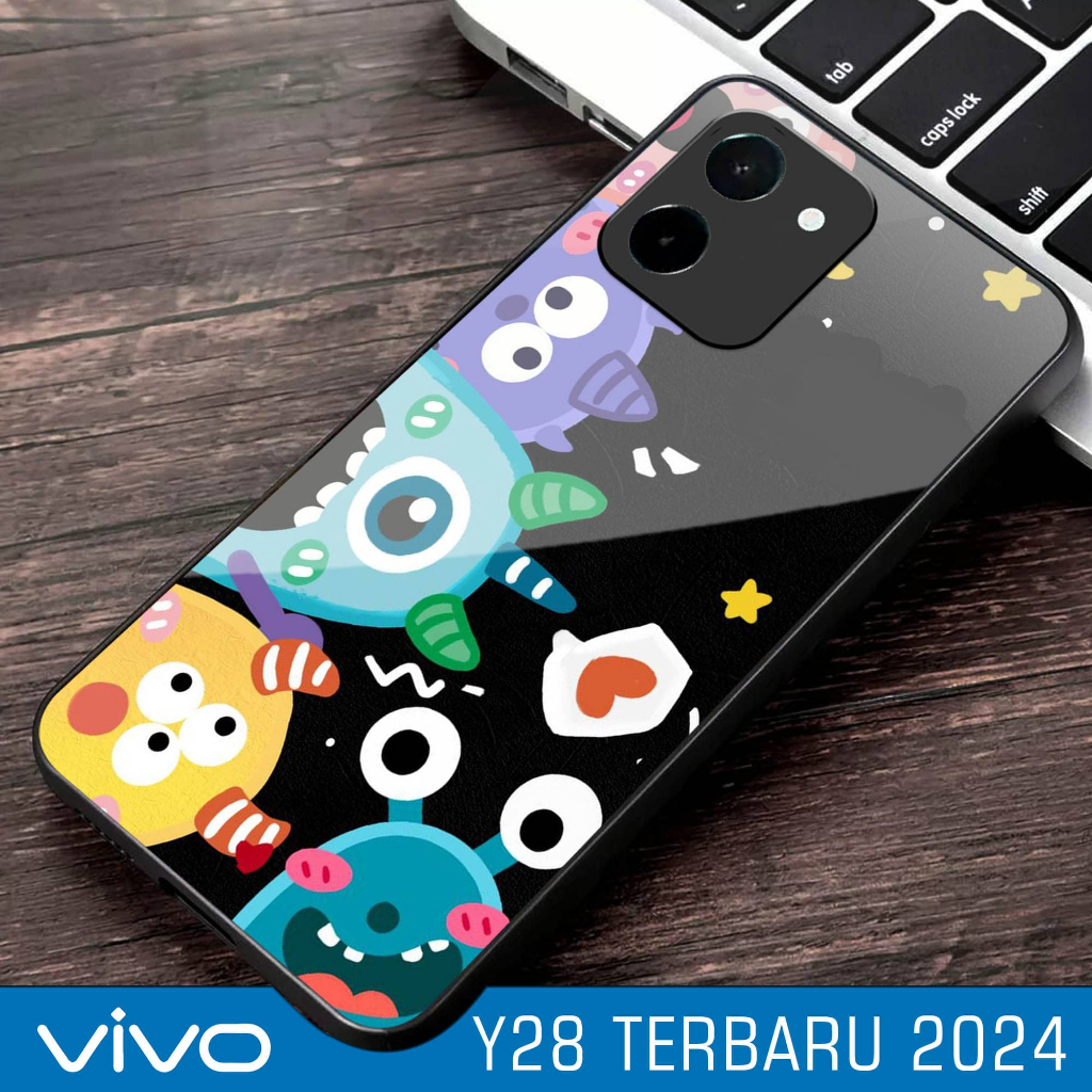 Case Kaca For Vivo Y28 - Pelindung HP Vivo Y28 - Casing Vivo Y28 - Case Handphone