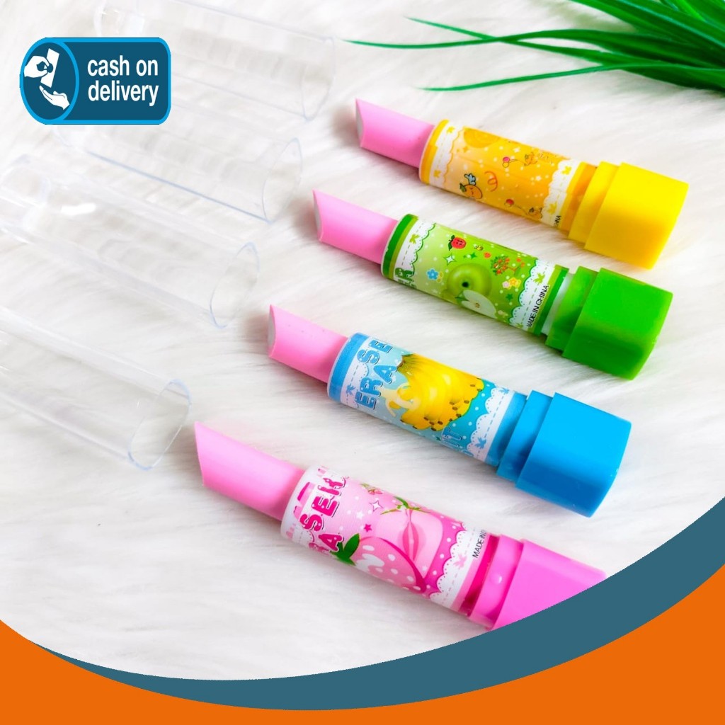 

PENGHAPUS LIPSTIK BUAH ER-1218 LIPSTICK FRUIT KARAKTER ERASER HAPUSAN PENSIL SETIP STIP ALAT TULIS KANTOR SEKOLAH MURAH TERMURAH COD
