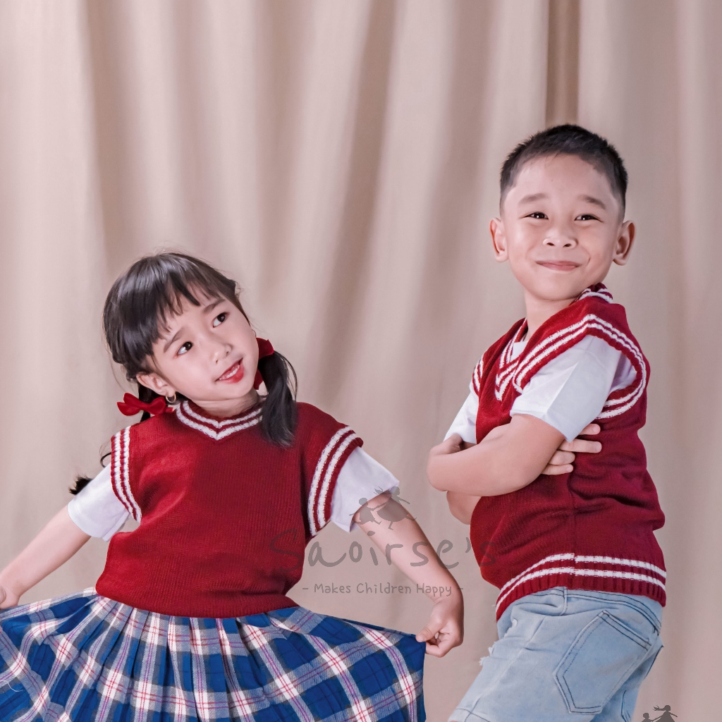 Arya Vest - Rompi Rajut Anak Unisex Premium Korea Style