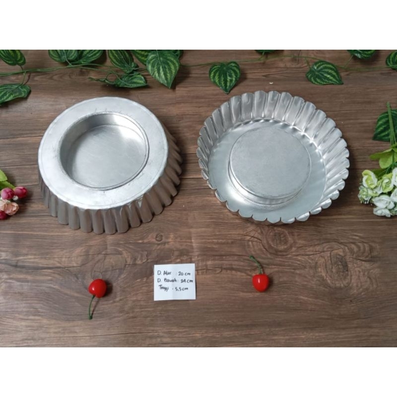 loyang puding kolam ikan model lekuk