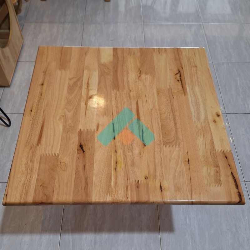 papan kayu solid laminasi 60x60 cm top table daun meja FJLB Rubberwood