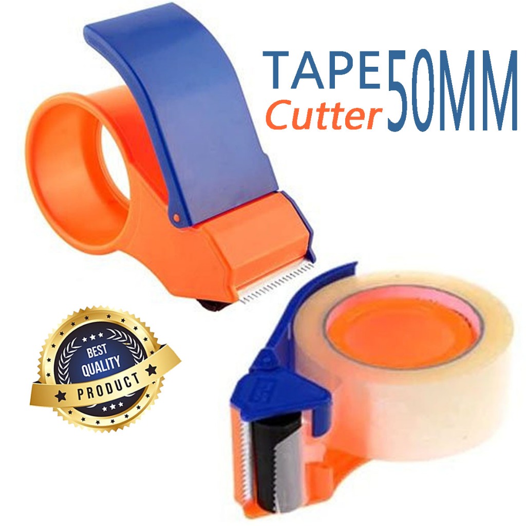 

DISPENSER LAKBAN 2inch x 50mm | TEMPAT LAKBAN | ROLL SOLASI 2 inch | Tape Cutter setara SNS