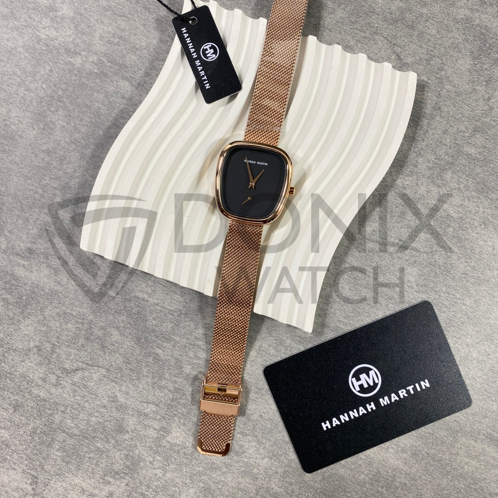 Hannah Martin - Jam Tangan Original Wanita - Jam Tangan Cewek Stainless Steel - Jam Tangan Perempuan