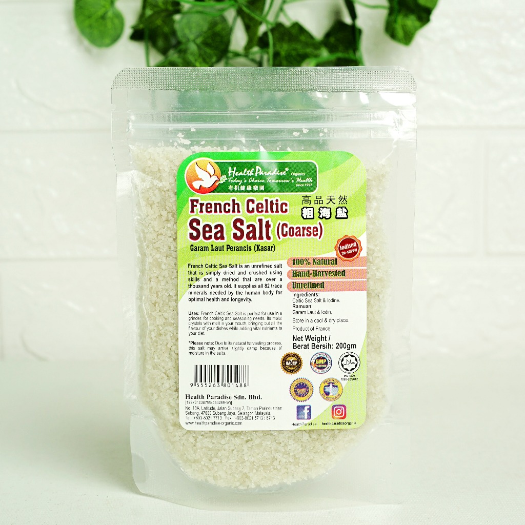 GFD French Celtic Sea Salt 200gr Garam Celtic Fine and Coarse