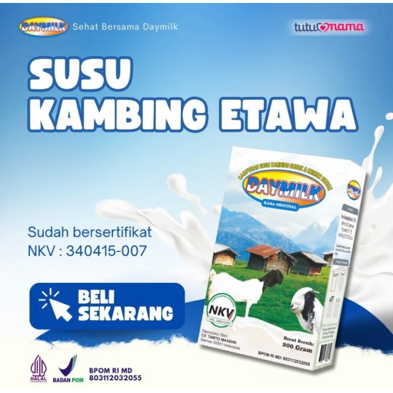 

Daymilk susu kambing etawa