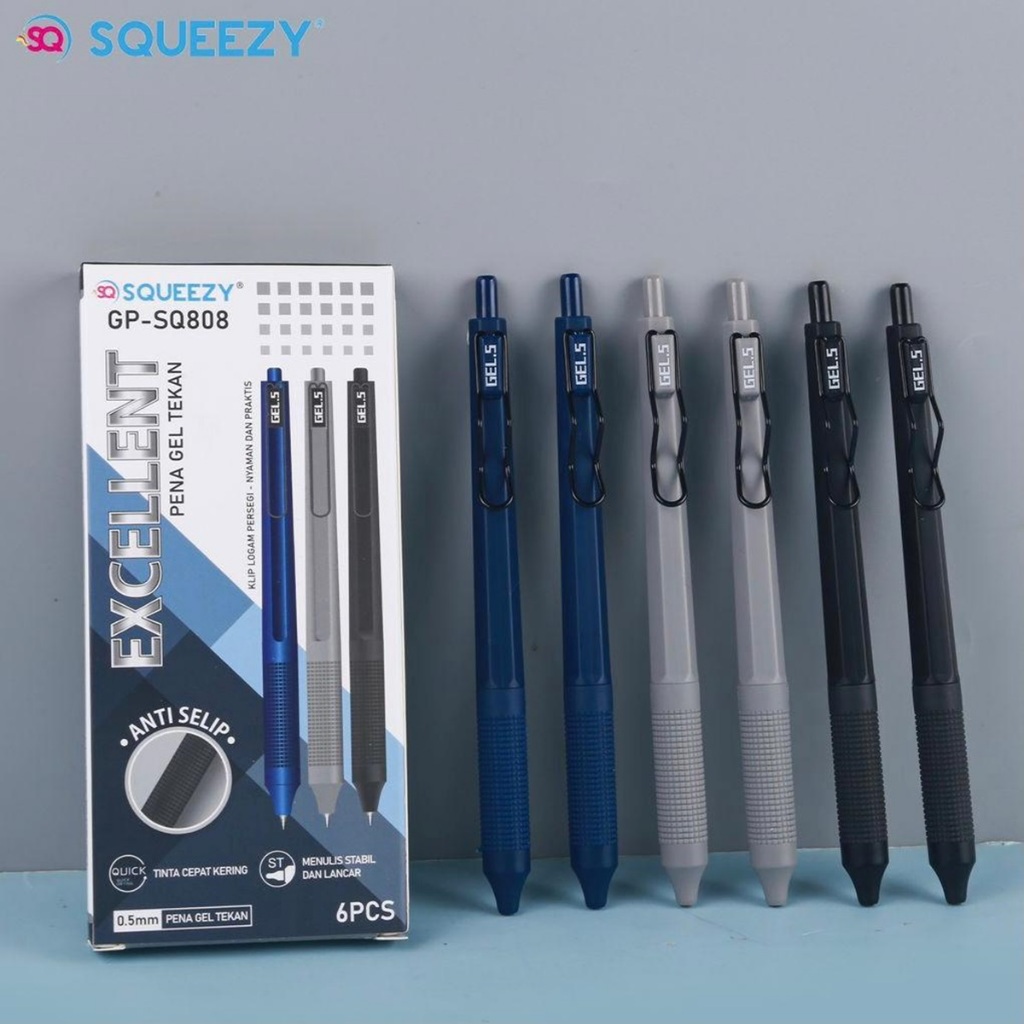 

Pulpen Gel / Pen Hitam / Pena Gel Pen Office Smooth 0,5mm