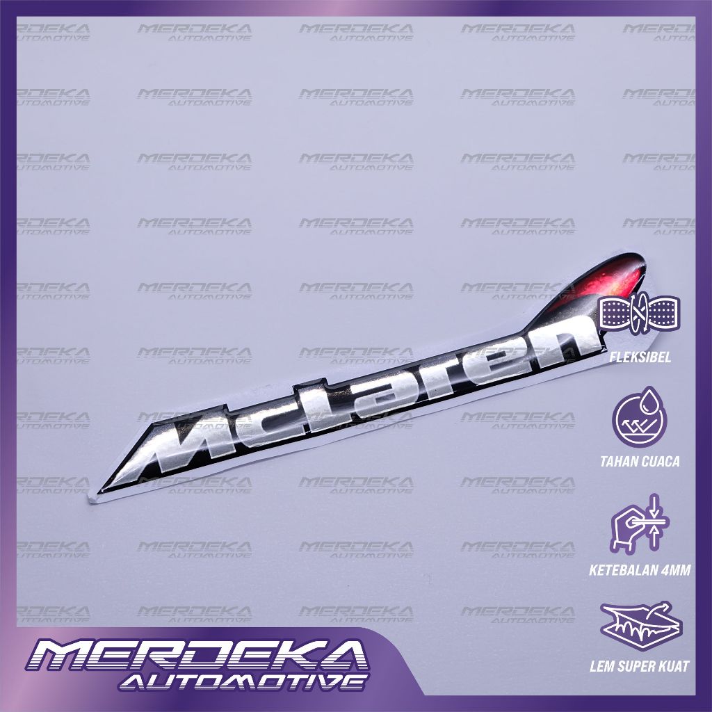 Emblem logo mclaren / emblem timbul mclaren / sticker mclaren / stiker logo mclaren / emblem 3d mcla