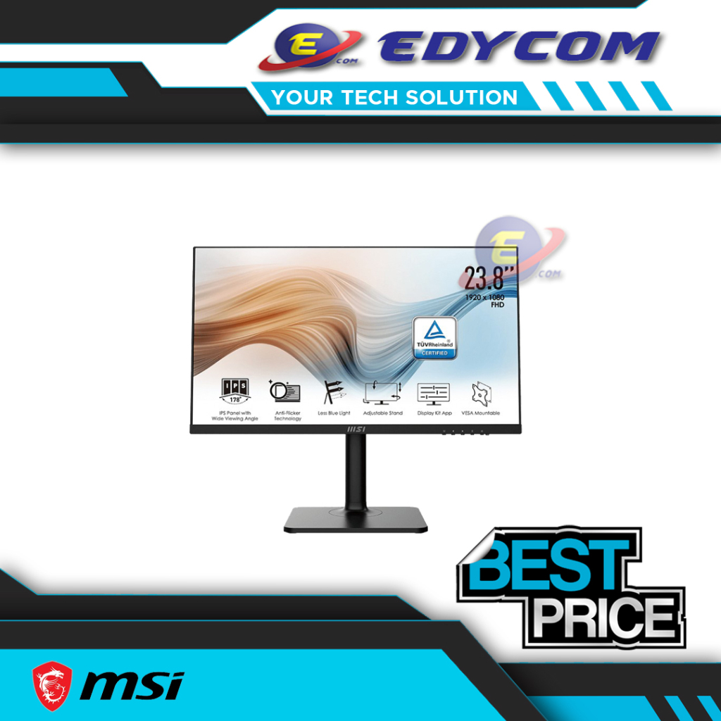 Monitor MSI Modern MD241P 24" IPS 1080p Type-C 75Hz - MD241