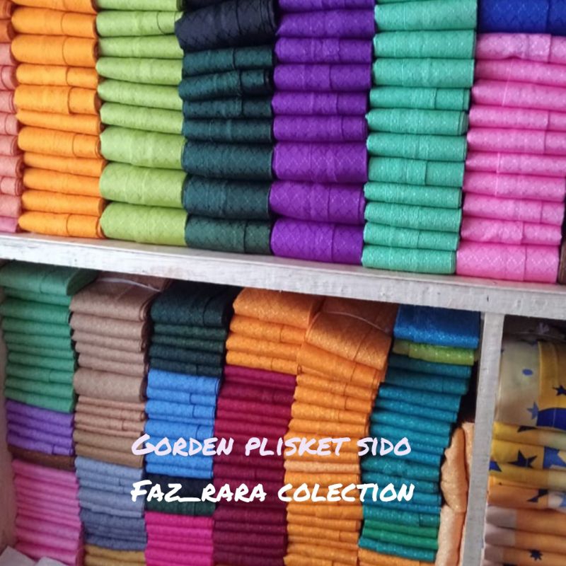 gorden jendela pintu kamar, hordeng murah meriah, korden plisket model cantolan kawat s