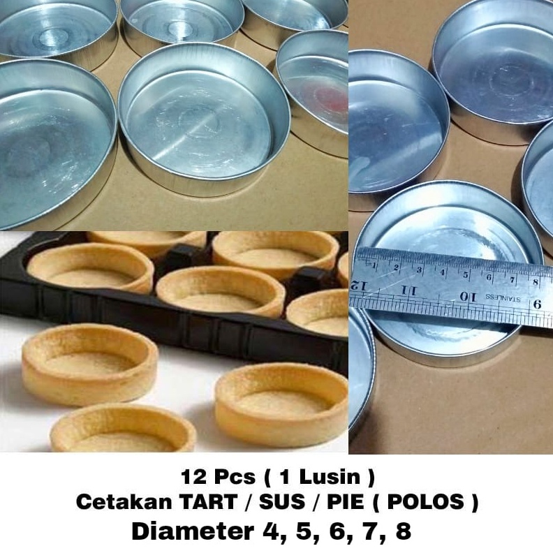 NEW VARIAN Cetakan Tart let  Cetakan Tart Mini  Cetakan Pie Mini isi 12 PCS