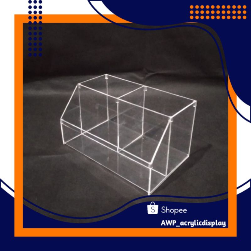 

Tempat Pensil Acrylic 2 Susun Bening Murah